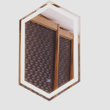 定制六边形高清防雾装饰LED灯镜